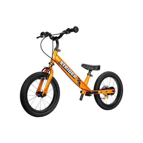 Strider 14x Sport Hand Brake Balance Bike Tangerine - The Strider 14x is the perfect next step for kids ready to transition from balance to pedal riding.