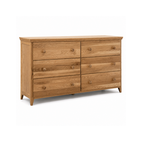 Naturepedic Savona 6 Drawer Dresser FSC Oak - From tiny socks to growing wardrobes, the Savona Kids Dresser helps keep your kiddo’s things neatly in place.