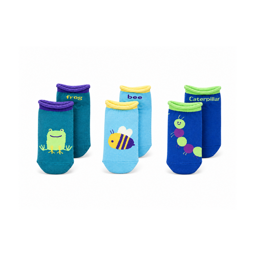 Stample Ankle socks 3P 26FW Boys - The Stample Ankle Socks 3P Set brings fun and comfort to your child’s everyday wear.