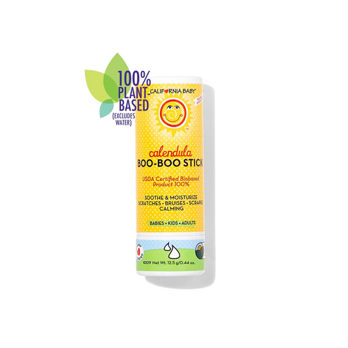 California Baby Boo-Boo Stick 0.44oz - This skin-soothing stick is enriched with pure calendula extract and cocoa butter, making it perfect for soothing and moisturizing scratches, scrapes,