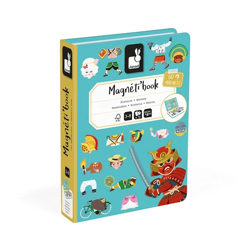 Janod Magnetibook History - Embark on a journey through the ages with our Magnéti'book History!