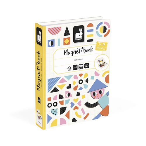 Janod Magneti'book - Modulo - Suddenly, a shape moves… and everything changes! The Magnéti'book tangram offers 85 colorful magnets so children as young as 3 can create lots of fun figures: birds, characters, vehicles… and much more!