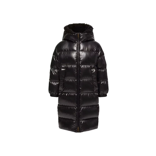 Moncler Ganevry Long Parka Black 26FW - For their first cold season, the Ganevry down parka is crafted from glossy nylon laqué.
