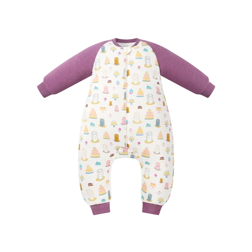 Nest Designs L/s Footed Sleep Bag 3.5 26FW Cake - For those extra-chilly nights, a little more warmth goes a long way.