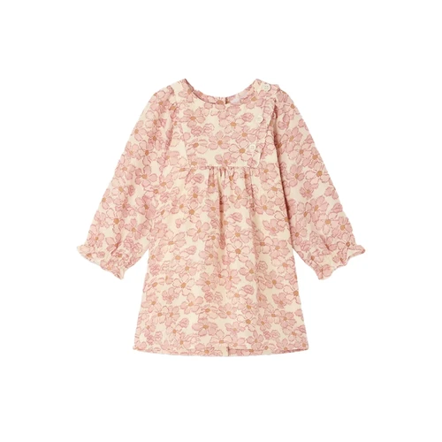 Bonpoint Maelia Dress Rose 26FW - Made entirely of silk and with its delicate floral print, the Maelia baby dress is perfect for special occasions.