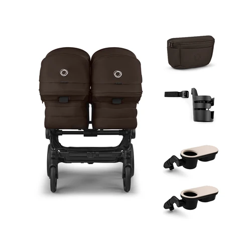 Bugaboo Donkey 6 twin stroller Essentials Bundle - The Bugaboo Donkey 6 Twin Stroller Essentials Bundle includes everything you need to make everyday outings with twins easier and more enjoyable.
