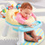 The dual-option design lets parents rotate between the handy multipurpose tray (great for snacks!) and three engaging toys depending on baby’s needs.