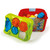 This fun and colourful shape sorter bucket comes with 6 different shapes to be inserted and recovered for hours of fun while learning to recognize numbers, shapes and colours.