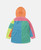 Bright colour block sport parka