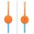 OmieLife OmiePod Utensils in a Pod Orange - the perfect way to carry utensils