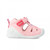 Biomecanics Lona Estrella Rosa 232181B - A fun and glitzy girls shoe from Biomecanics featuring a pink canvas upper with sparkling silver grid design and embroidered star motif to the vamp with cutouts at the sides to allow better airflow and keep the feet cool, an ideal shoe for the summer months.