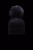 Moncler Knitted Hat Black - An essential accessory for winter, this wool beanie protects your girls in the coldest temperatures.