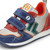 Falcotto Suede Hack 2 Vl Azure-Grey - An energetic mix of contrasting shades and matching materials defines this sports inspired sneaker. The technical fabric and suede upper has contrasting profiles and a large coloured print on the side. Two-tone rubber sole, for dynamic feet.
