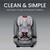 Britax One4life Clicktight Safewash - One4Life takes your child from birth to big kid with Britax Safety and ClickTight Installation. It converts from a rear-facing infant seat, to a forward-facing 5-point harness, to a high-back belt-positioning booster.