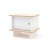Oeuf ML Night Stand Birch - A charming match to any child's bed, the ML nightstand is both appealing and functional. The door creates an enclosed cubby, ideal for storing books or small toys. Coordinates perfectly with our Mini-Library or Vertical Mini-Library.