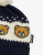 Moschino POM POM Cap W Three Bear Print NAVY - Adorable navy & ivory knitted hat for baby boys and girls by Italian brand Moschino Baby, made in a super soft cotton and wool blend.