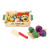 Janod Ratatouille Set - And tonight’s special is: ratatouille! Budding chefs aged 3 years and up will prepare a rainbow-coloured meal with this set of wooden and felt kitchen accessories.