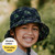 Bedhead Classic Bucket Sun Hat 24SS | Tractor  - The Bedhead Classic Bucket hat is a UPF50+ kids sun hat featuring our unique 'anti-flop' technology ensuring brims won't flop in front of their eyes!