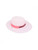 Ki ET LA Sun Hat  Panama Pink 49 - This reversible hat has two looks, pink on one side and black and white on the other, so it will match any summer outfit.