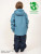 Therm SplashMagic Storm Jacket 24FW Stone Blue  - When the raincoat gets wet, a secret pattern is revealed! See the SplashMagic pattern appear in the rain then disappear again when dry. Fun for toddler and big kids alike!