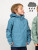Therm SplashMagic Storm Jacket 24FW Stone Blue  - When the raincoat gets wet, a secret pattern is revealed! See the SplashMagic pattern appear in the rain then disappear again when dry. Fun for toddler and big kids alike!