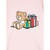 Moschino Girl Ls Dress With Bear Xmas Embroidery Rose 24FW - This charming Moschino dress is perfect for the holiday season, featuring the iconic bear with Christmas gift embroidery on the chest.