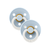 Bibs Pacifier Latex 2 Pk Blue GLOW 6-18M - The nipple is produced from natural rubber latex