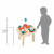 Janod Dino Activity Table - Janod - On this magnificent rust and blue-toned wooden activity table, everything comes together to transport children aged 12 months and up to an extraordinary universe