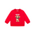 Moschino Sweatshirt Poppy Red 25FW - Baby boys and girls will love this fun, festive red sweatshirt by luxury Italian designer Moschino.