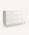 Oeuf Sparrow Merlin 6 Drawer Dresser Birch/White  - Bring style and storage to any nursery or bedroom with our thoughtfully designed dresser. Featuring premium Austrian-made Blum hardware, the soft-close drawers ensure quiet, smooth operation.