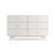 Oeuf Sparrow Merlin 6 Drawer Dresser Birch/White  - Bring style and storage to any nursery or bedroom with our thoughtfully designed dresser. Featuring premium Austrian-made Blum hardware, the soft-close drawers ensure quiet, smooth operation.