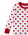 Kissy Kissy Pajama Set Snug PRT Red Heart 25FW - perfect for catching baby's mealtime messes. Made from the softest Pima cotton for ultimate comfort.
