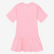 Moschino Dress Flower Bonbon Bear 26SS Pink - Pink cotton dress for girls by Moschino, with the brand's Moschino Teddy Bear logo for an instantly recognisable look.