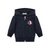 Moncler ZIP Up Hoodie 26SS Navy - Fit for their very first adventures, this zip-up hoodie is crafted from comfortable cotton fleece.
