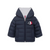 Moncler Hakan Jacket 26SS Dark Blue - A protective design for little ones, the Hakan down jacket keeps out the elements with a water-repellent main fabric and enveloping hood.