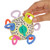 Manhattan Toy Click Clack Colorpop - The colorful Click Clack Colorpop features soft plastic handles that click with every twist. The center ball is filled with tiny beads, so it rattles with every shake.