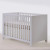 Natart Tulip Aiko Crib with 3 Drawer Dresser White - The Natart Tulip Aiko Collection captures Scandinavian simplicity with a soft modern edge — a serene nursery set designed to grow beautifully with your child.