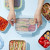 Innobaby Stainless Divided Lunchbox / 19 oz Aqua - Innobaby's Keepin' Fresh Stainless Steel Snack Box is a SMART food storage solution for home and on-the-go. Great for storing sandwiches, pastas, veggies and more, our unique divided design keeps food separated and mess free.