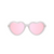 Babiators Custome Limited Edition Silver Shimmer - Shine bright like a superstar with our NEW Silver Shimmer Hearts! These heart-shaped frames sparkle with a silvery twist. The pink mirrored lenses add just the right amount of magic to every sunny adventure.