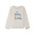 Bonpoint Tonino Sweatshirt Gris Chine 26SS - The heathered organic cotton fleece of this Tonino sweater for boys ensures comfort, while the colorful Palm Springs embroidery on the front provides distinctive character.