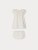 Bonpoint Lenou Dress Off White 26SS - This Lenou dress for babies is the ultimate in simplicity and elegance, thanks to its delicate Calais lace panels and a large ruffle on the rounded neckline.