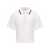 Moncler SS Textured-Trim POLO 26SS Natural - Easily layered or worn on its own as the weather shifts, this short-sleeve polo is crafted from lightweight pointelle knit.