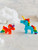 Plus-plus Tube - Rainbow Unicorns - 100pcs - Embark on a colorful unicorn adventure. Build a magical rainbow unicorn and its cute baby using the 100 bright pieces inside the tube.