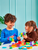Plus-plus Big - Rainbow Mix - 100pcs - The Plus-Plus BIG Rainbow 100 pcs Mix brings together a bright, joyful palette with colors such as White, Red, Orange, Yellow, Apple Green, Turquoise, and Purple—perfect for building, sorting, stacking, and exploring shapes.