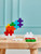 Plus-plus Big - Rainbow Mix - 100pcs - The Plus-Plus BIG Rainbow 100 pcs Mix brings together a bright, joyful palette with colors such as White, Red, Orange, Yellow, Apple Green, Turquoise, and Purple—perfect for building, sorting, stacking, and exploring shapes.