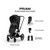 Cybex Priam Stroller - Matte Black Frame (2026) - The Priam revolutionizes luxurious comfort and sublime design to meet parents’ highest expectations.