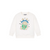 Moschino Popcorn Sweatshirt Addition Cloud 26FW - Bringing a touch of movie night magic, this ivory Moschino sweatshirt is printed with a fun popcorn graphic.