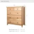 Naturepedic Savona 2-Over-3 Drawer Chest FSC Oak - Plenty of drawers, plenty of room – for clothes, for treasures, for growing up.