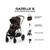 Cybex Gazelle S Stroller Chocolate Brown/Taupe Frame - The CYBEX Gazelle S is the ideal first stroller that includes a removable shopping basket with an impressive additional carrying capacity of 25 lbs.