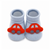Stample Cup Baby Socks 26FW Blue 55 XS - The Stample Cup Baby Socks in soft blue feature a playful car design that little ones will love.